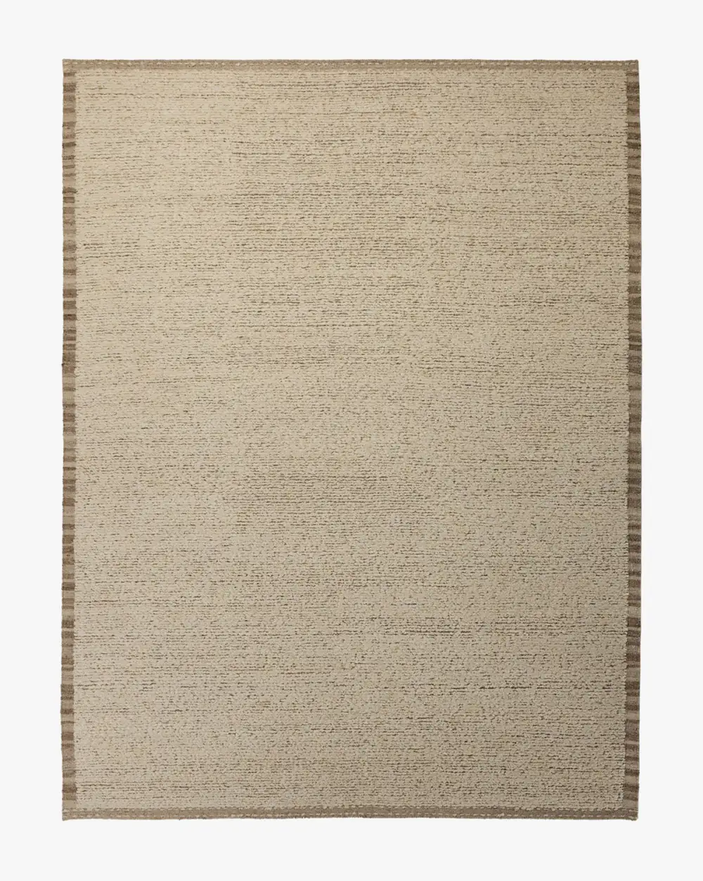 Bordered Handwoven Wool Area Rug