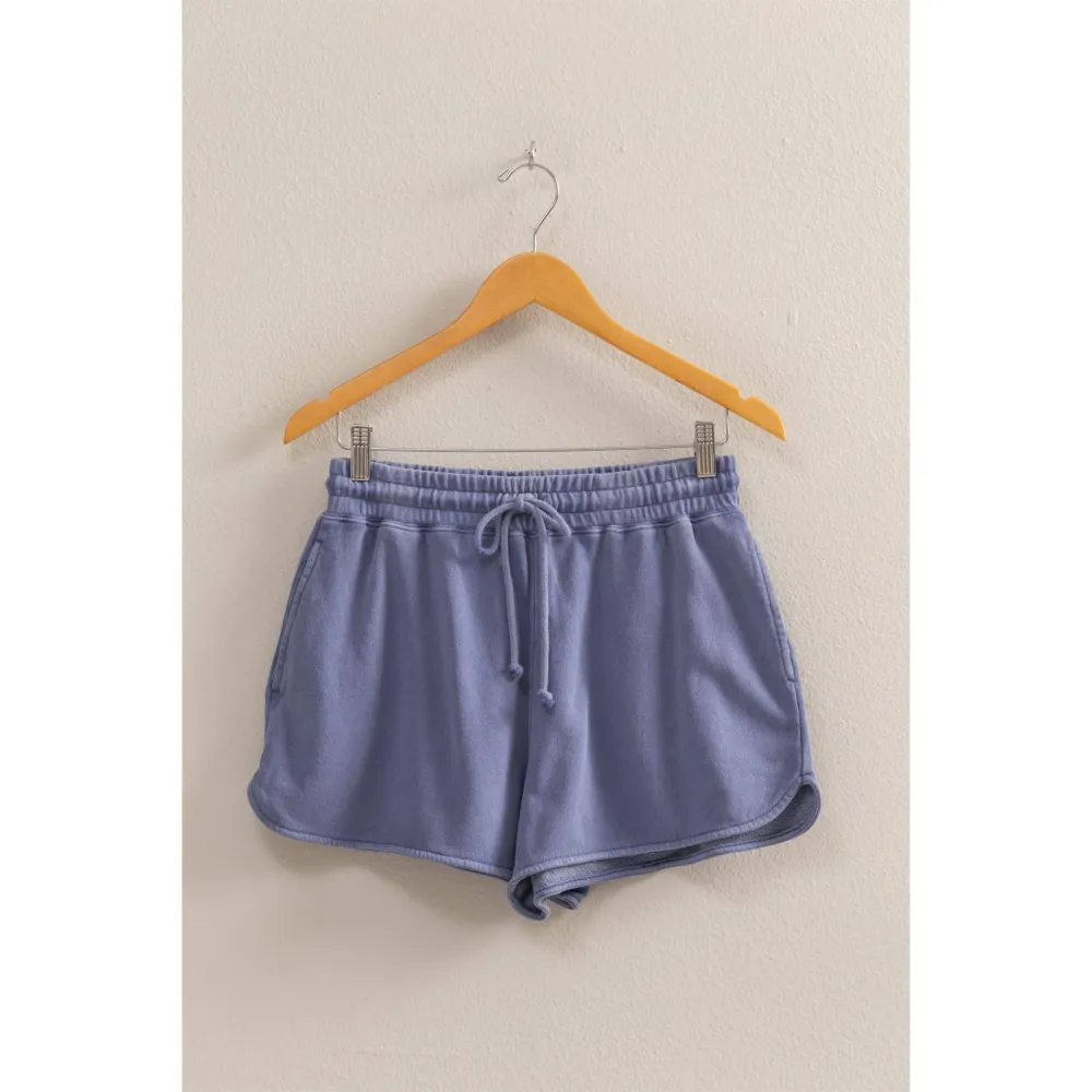 Mid Rise Dolphin Drawstring Casual Shorts