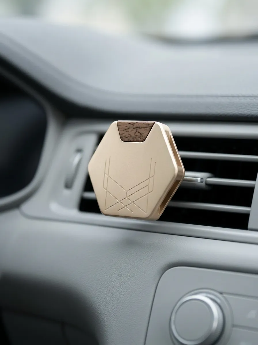 Metal Hexagon Car Air Freshener