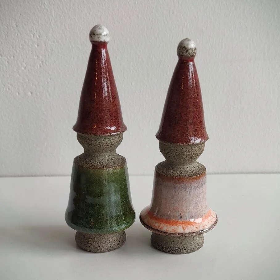 Handcrafted Ceramic Gnome Ornament
