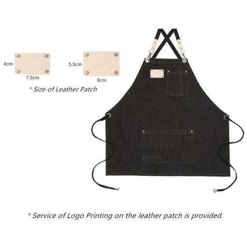 Denim Crossback Kitchen Work Apron