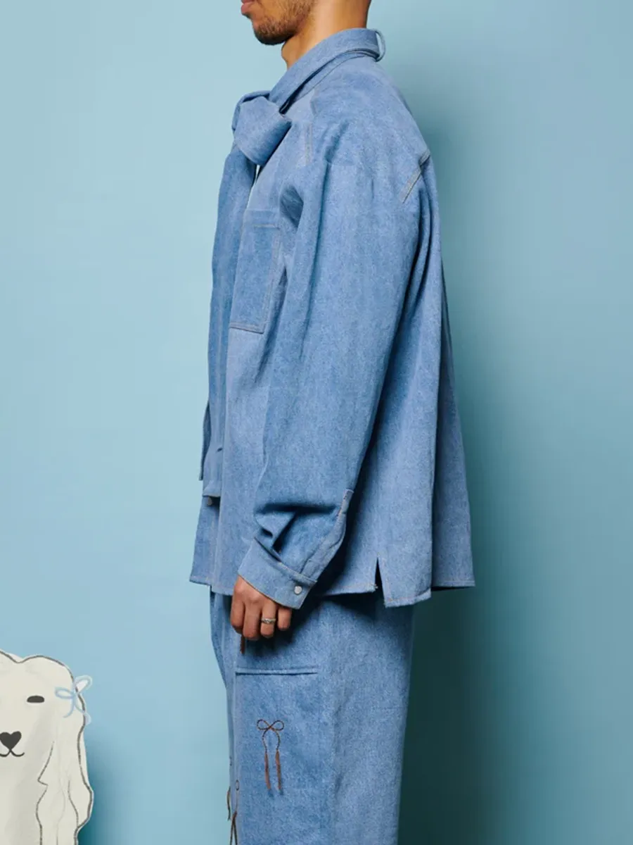 Denim Bow Shirt