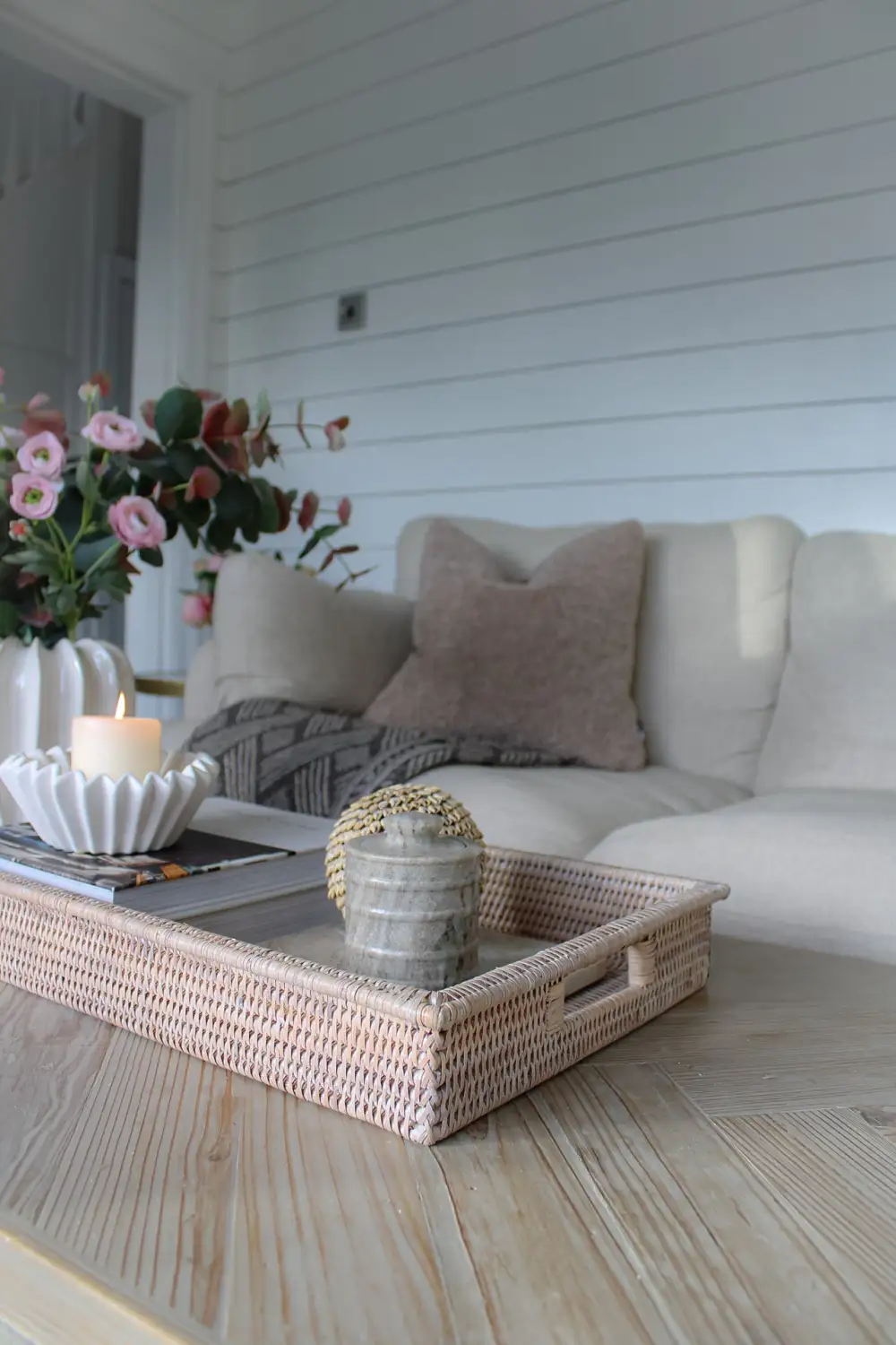 Rattan Coffee Table Tray