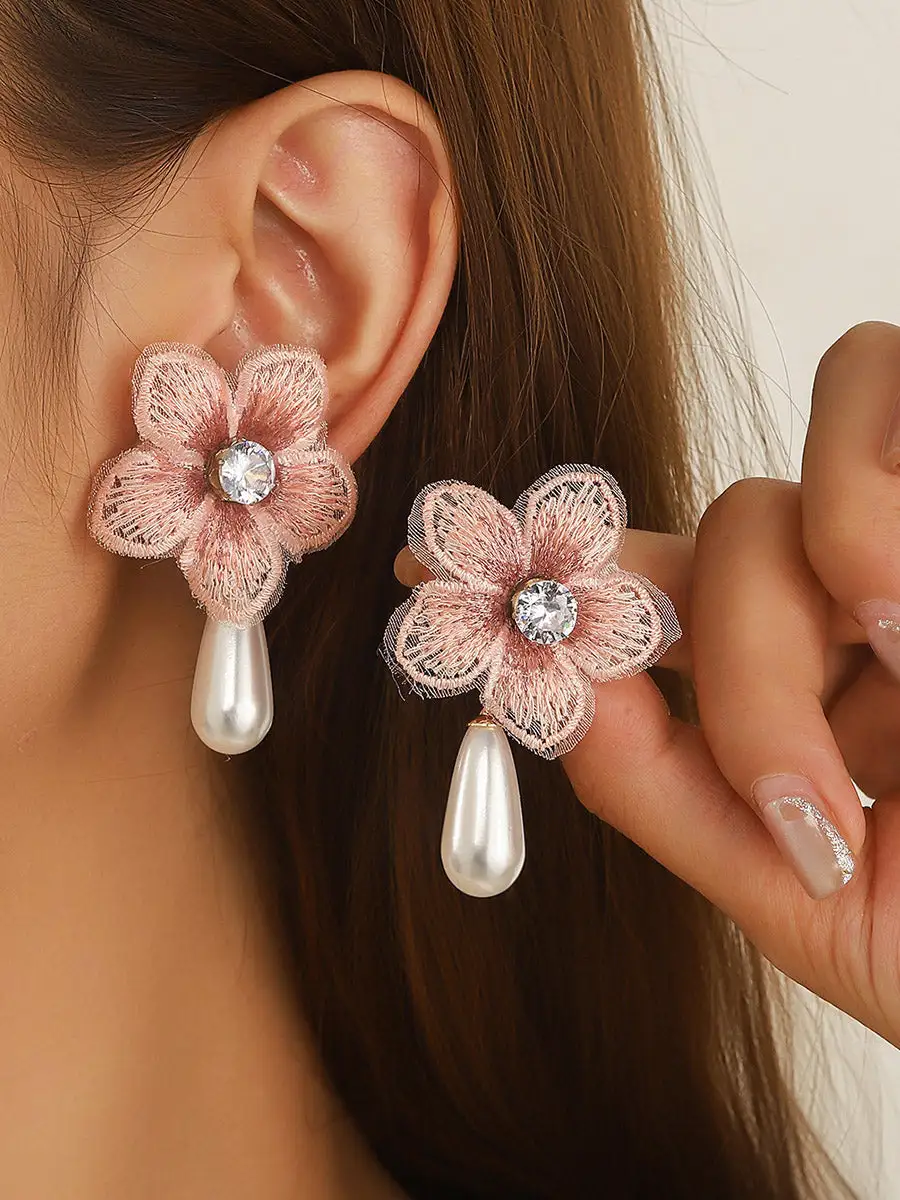 Contemporary Petal Accent Earrings