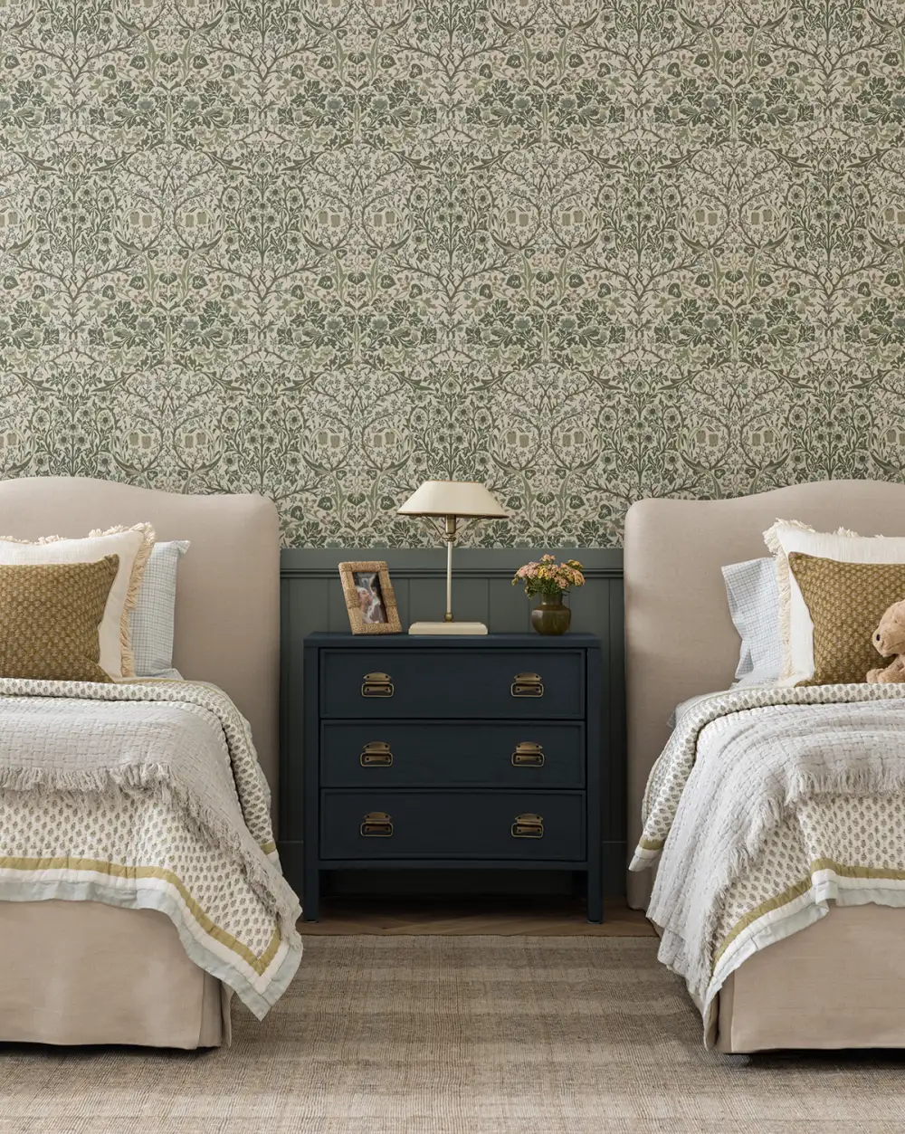 Storage Wood Nightstand