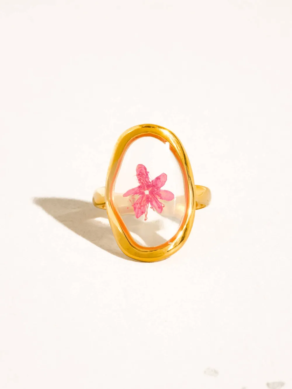 Floral Statement Dome Ring