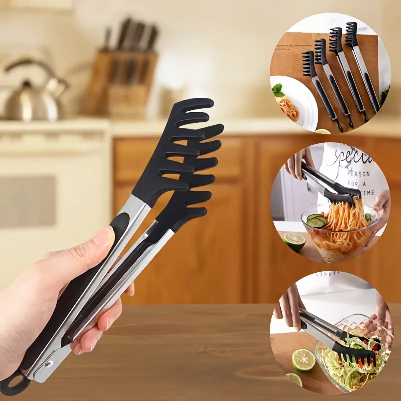 Heat-Resistant Silicone Food Tongs