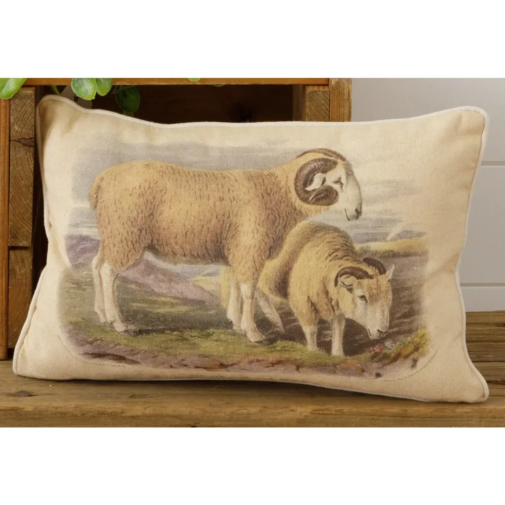 Classic Farm Animal Decorative Accent Pillow