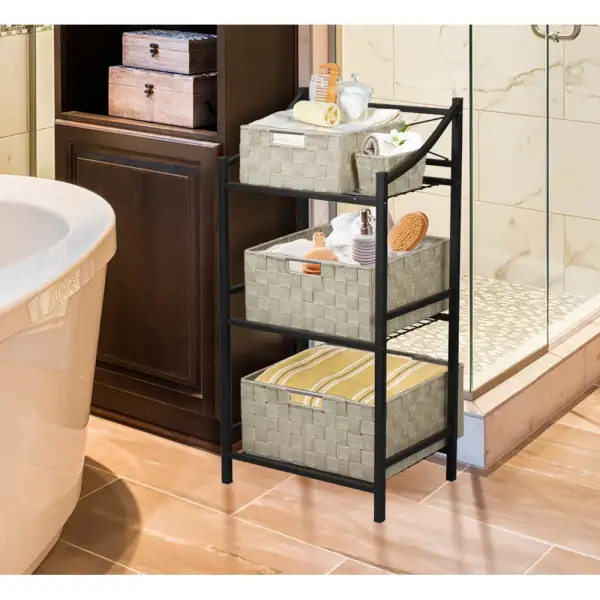 Basket Bin Set Double Woven Pack