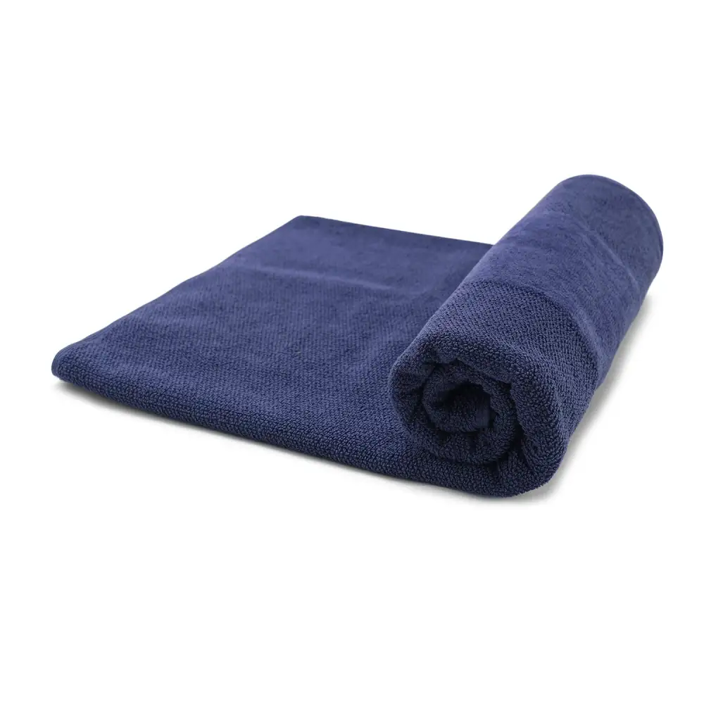 Blue Cotton Bath Towel