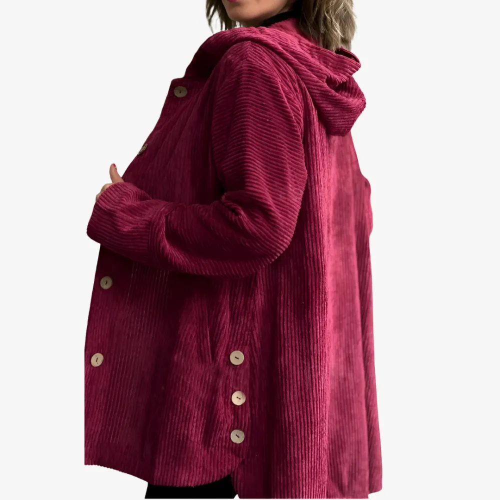 Velvet Hooded Jacket