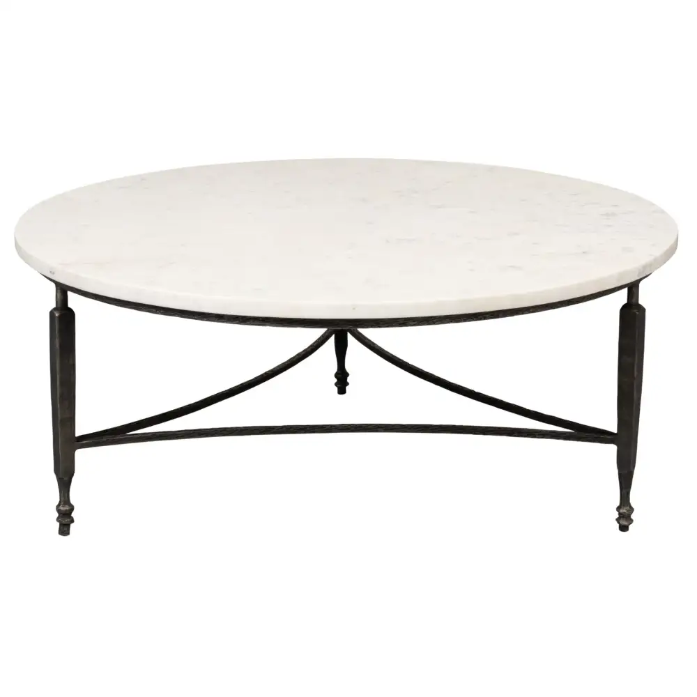 Marble Top Round Coffee Table