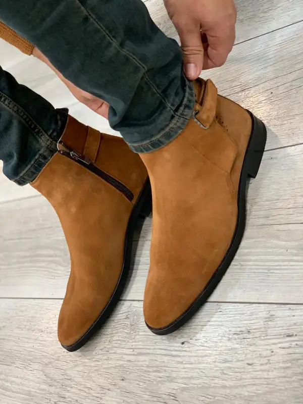 Casual Leather Chelsea Boots