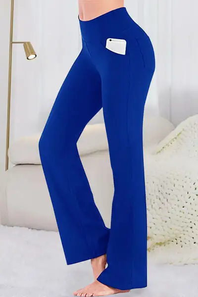 Relaxed Pocketed High Waist Active Pants