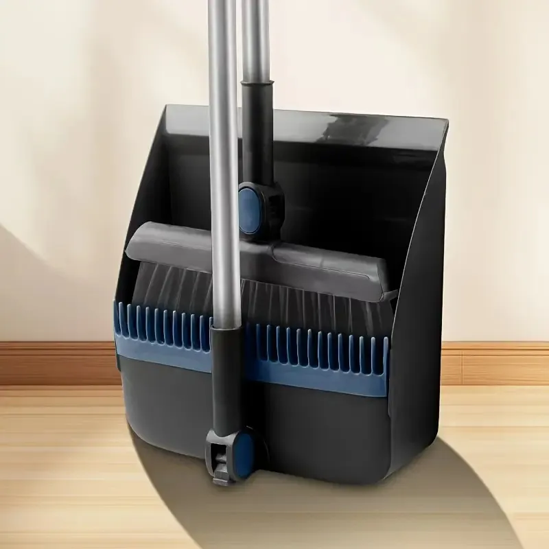 Household Extended Handle Broom And Dustpan Set