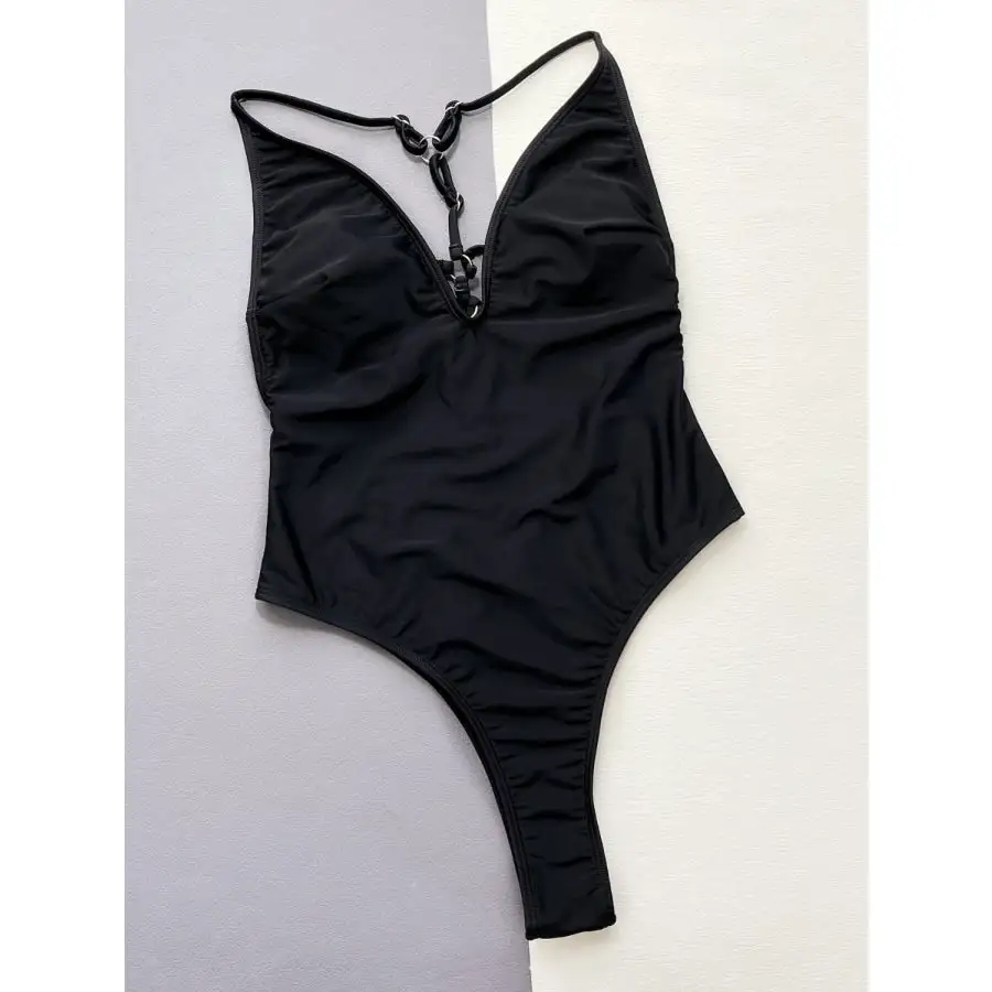Women's Fresh Cutout Plunge-Neck One-Piece Swimsuit