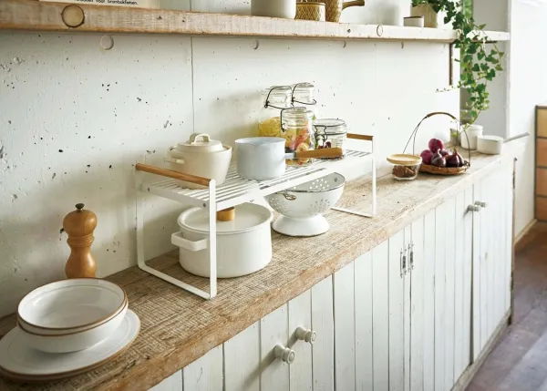White Countertop Display Riser