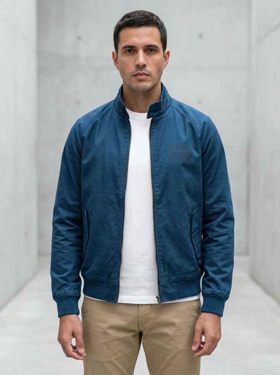 Topographic Map Bomber Jacket