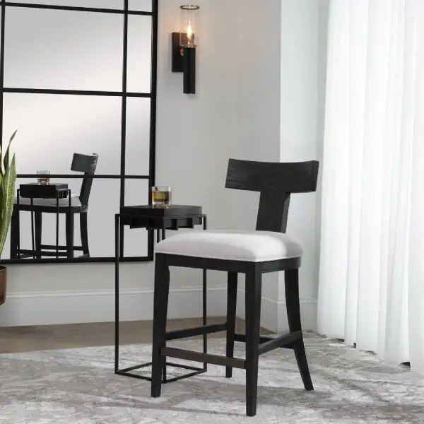 Modern Wooden Counter Stool