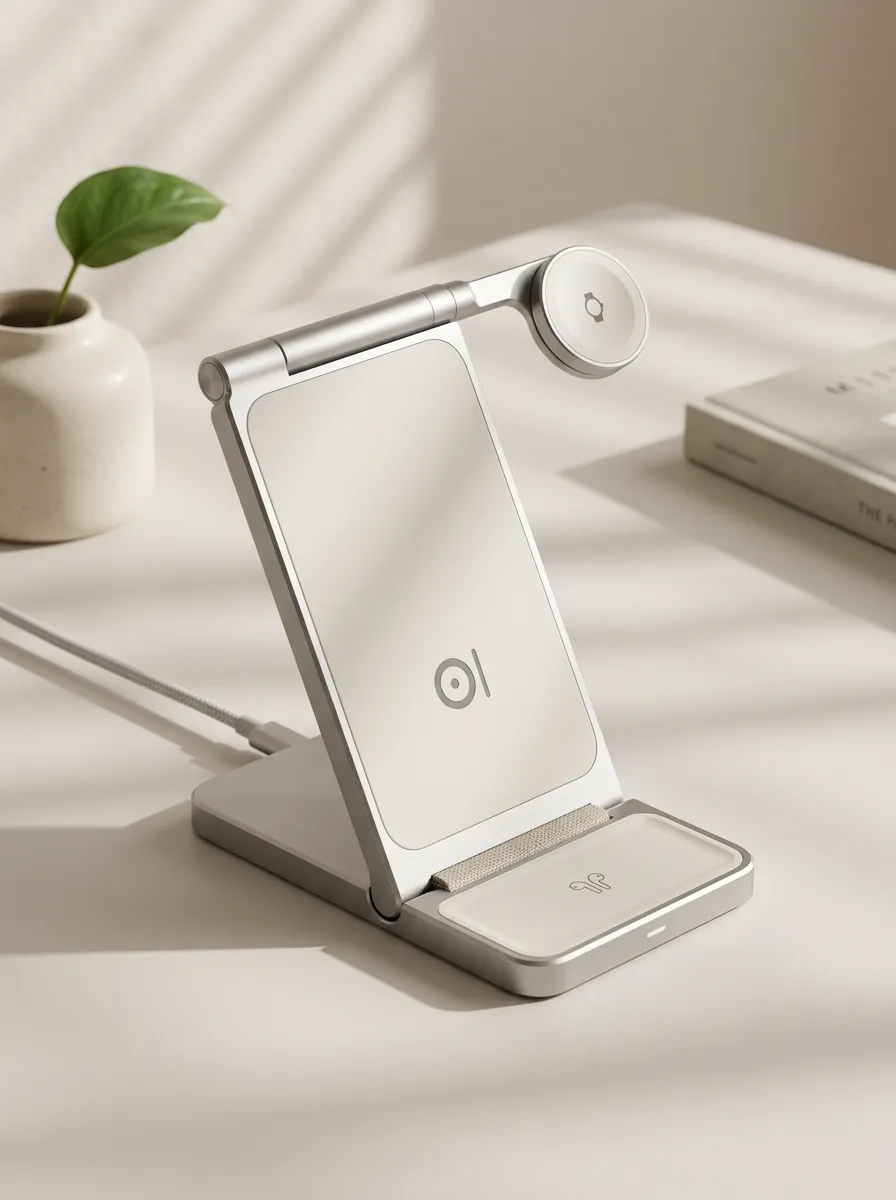 Minimalist Foldable 3-in-1 Charger