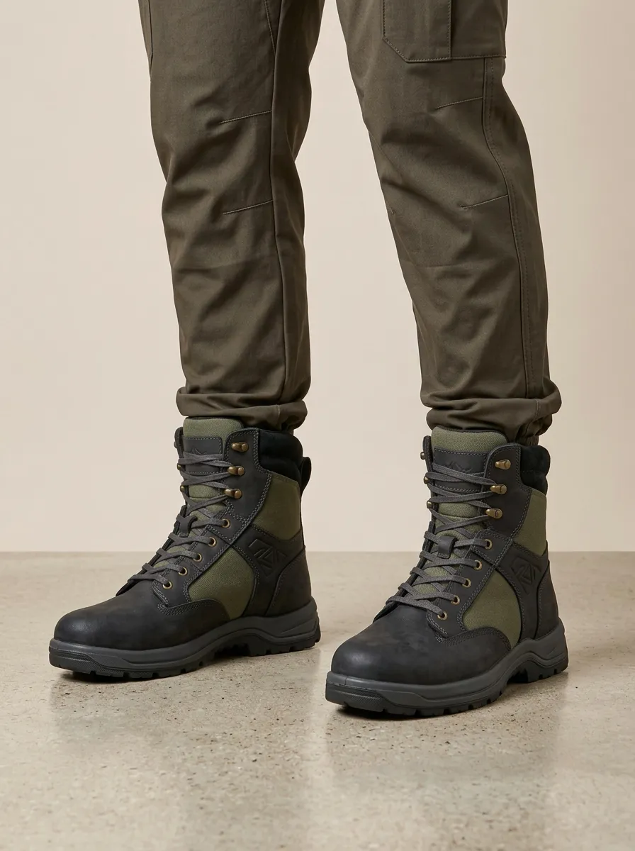 Unisex Contemporary Tactical Outdoor Print Work Boots