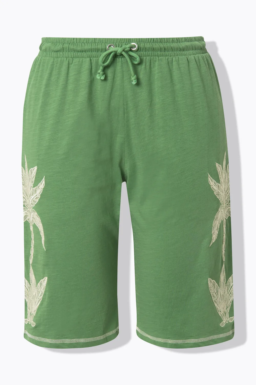 Cotton Drawstring Waist Belt Shorts