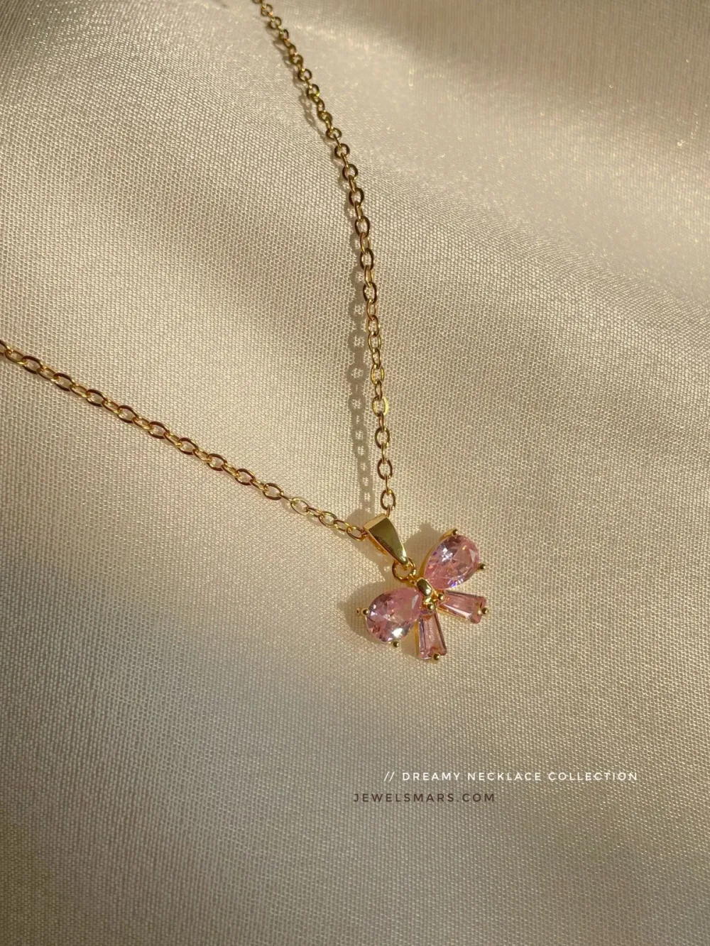 Stainless Steel Bow Minimal Fashion Necklace