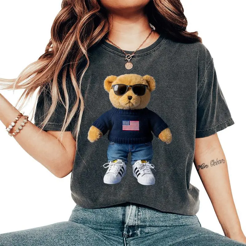 Cool Teddy Bear For Boys And Girls Women's Oversized Comfort T-Shirt