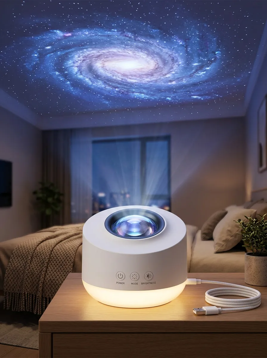 Galaxy Starry Sky Rotating Night Light Projector