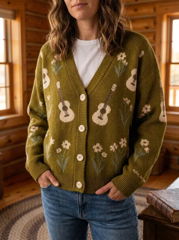 Nashville-Inspired Country Music Cardigan