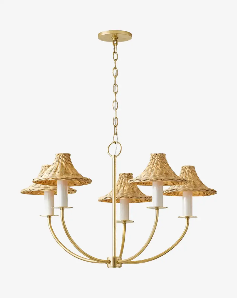 Modern Rattan Chandelier