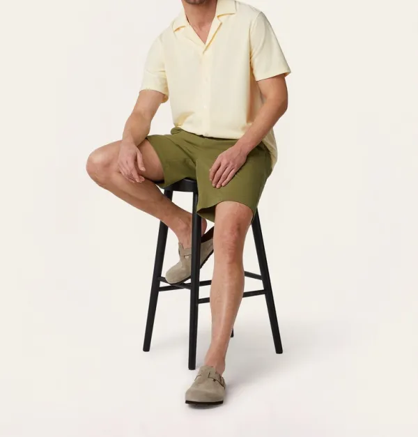 Short Sleeve Terry Shirt Off White