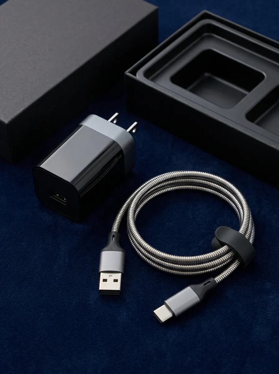 Metal Braided Charger and Cable Set