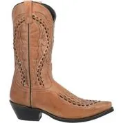 Men's Pull-On Leather Snip Toe Western Boots