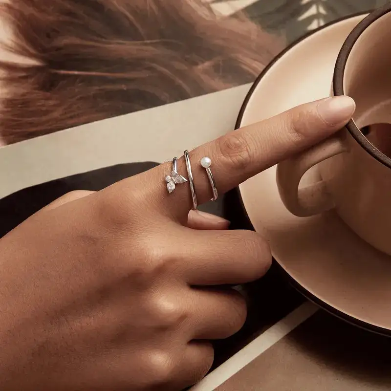 Butterfly Three Layer Ring