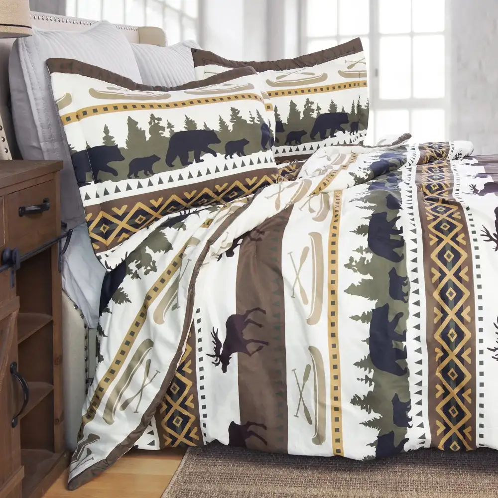Quilted Animal Motif Comforter Set