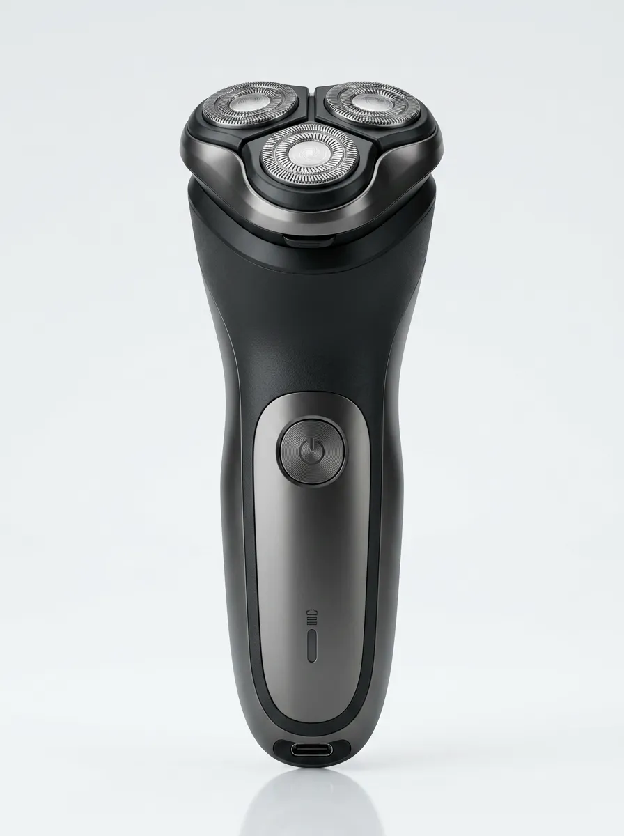Rechargeable Rotary Triple-Blade Electric Shaver