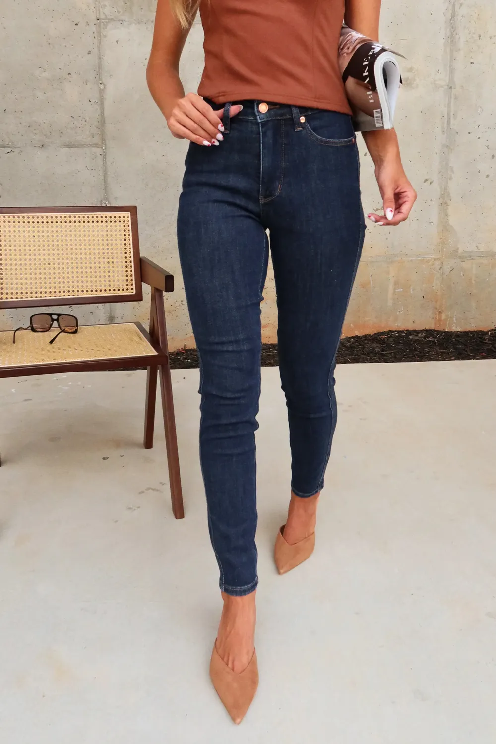 Casual Skinny Washed Jeans