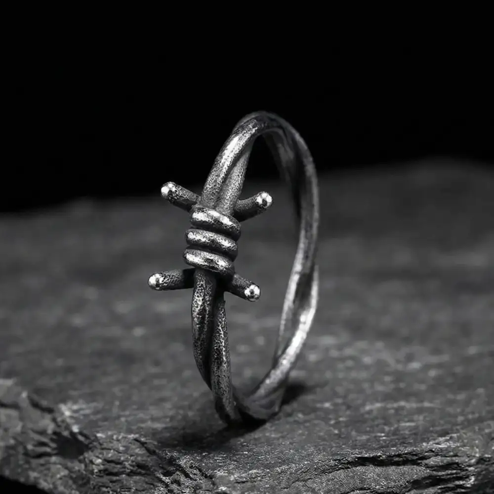 Men's Barbed Wire Ring