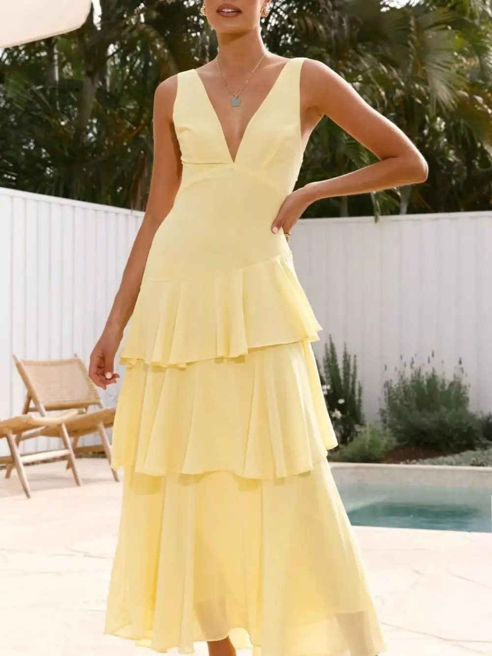 Classic Sleeveless Maxi Dress