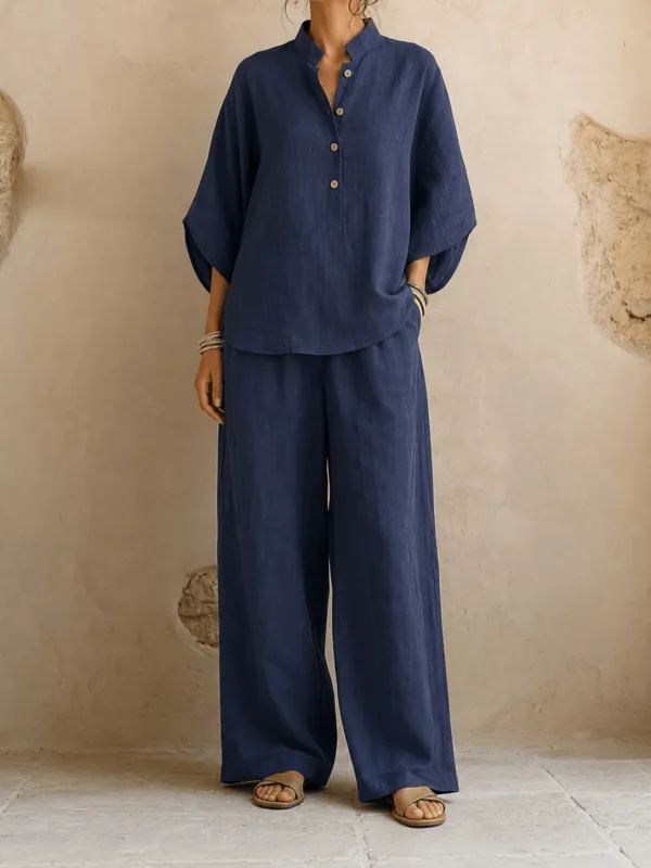 Maribel | Batwing Sleeves and Wide-Leg Pants