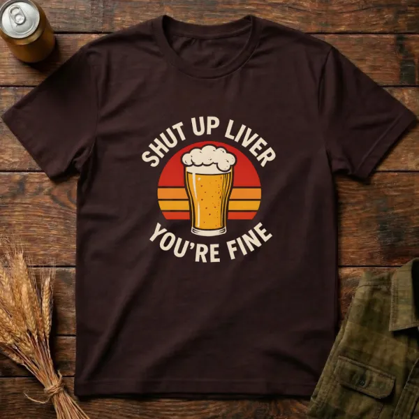 Shut Up Liver Graphic Cotton T-Shirt