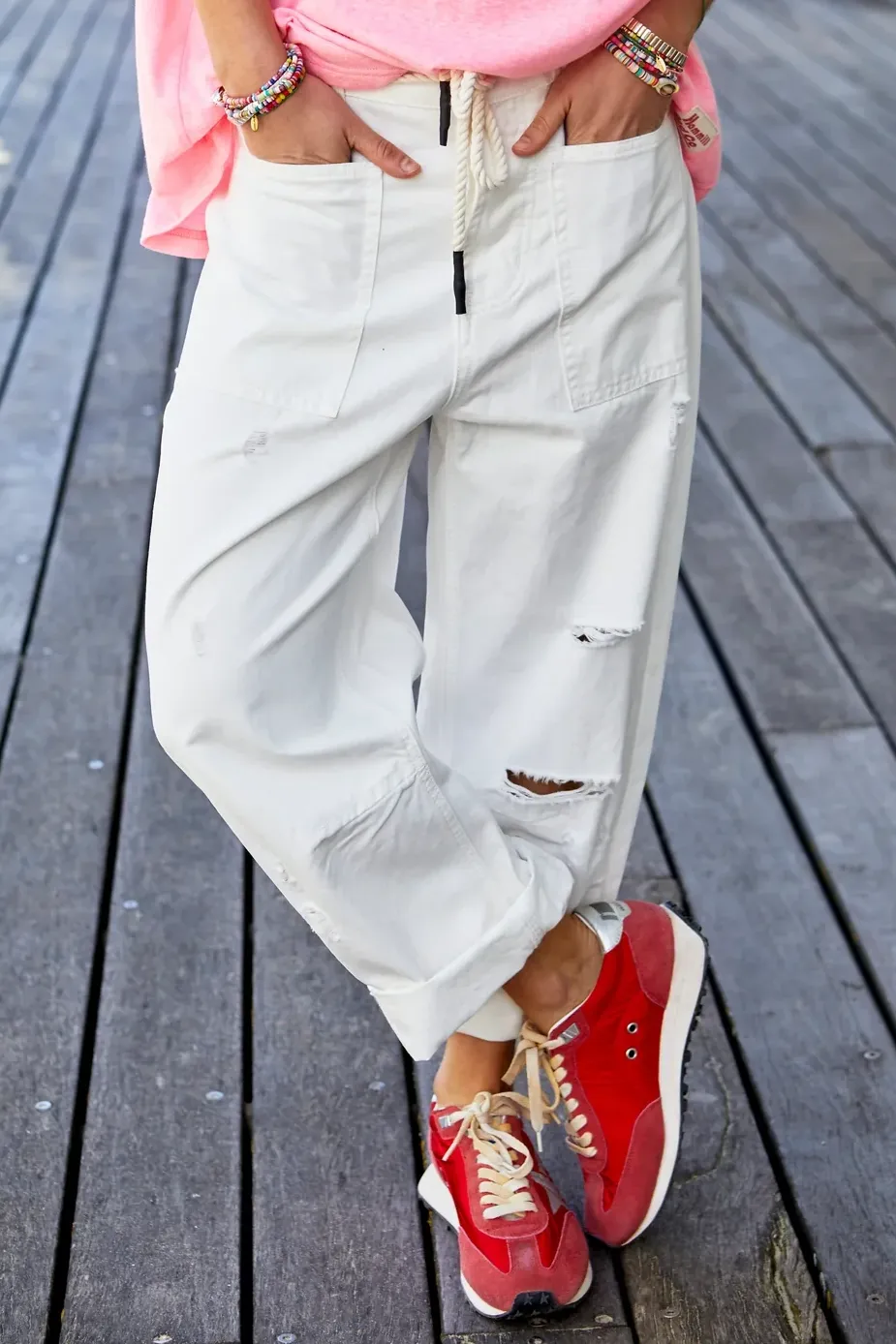 Distressed Carpenter Jeans In