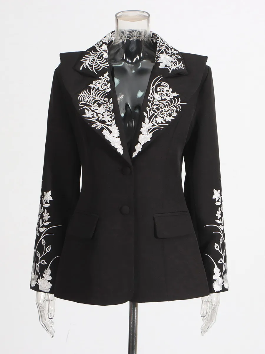 Rosamund Vintage Embroidered Blazer