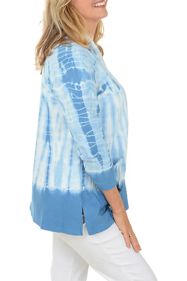 Tie-Dye French Terry Double Pocket Cardigan
