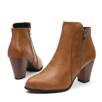 Heels Block Heel Boots