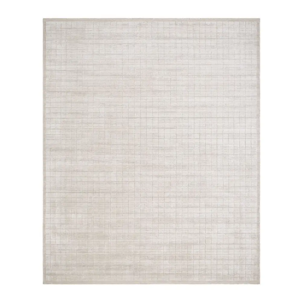 Hand-Loomed Square Pattern Carpet