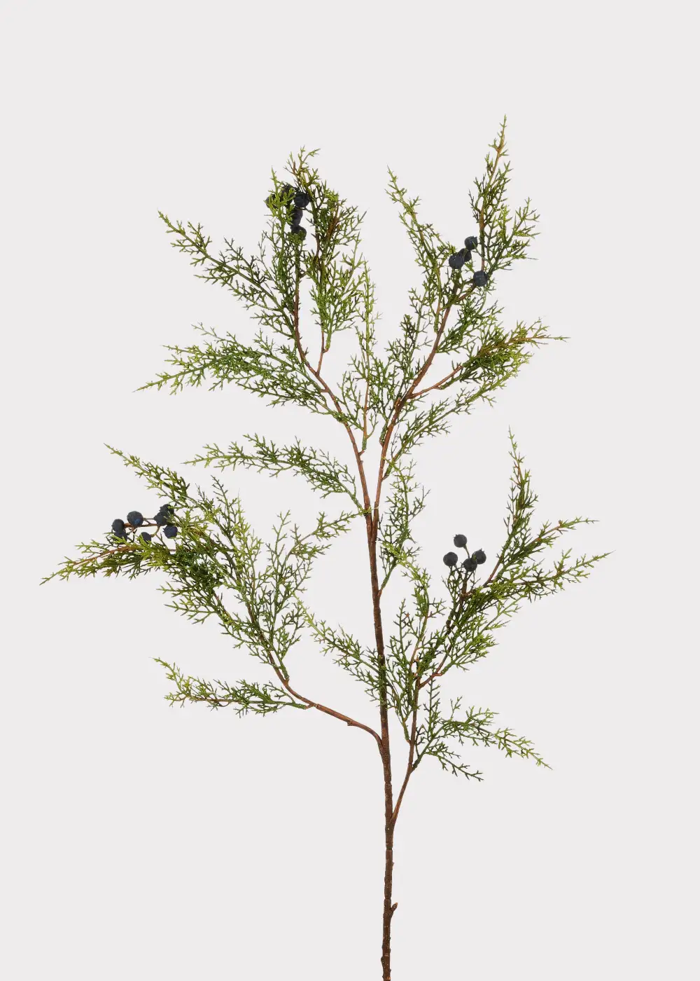 Artificial Winter Juniper And Berry Branch