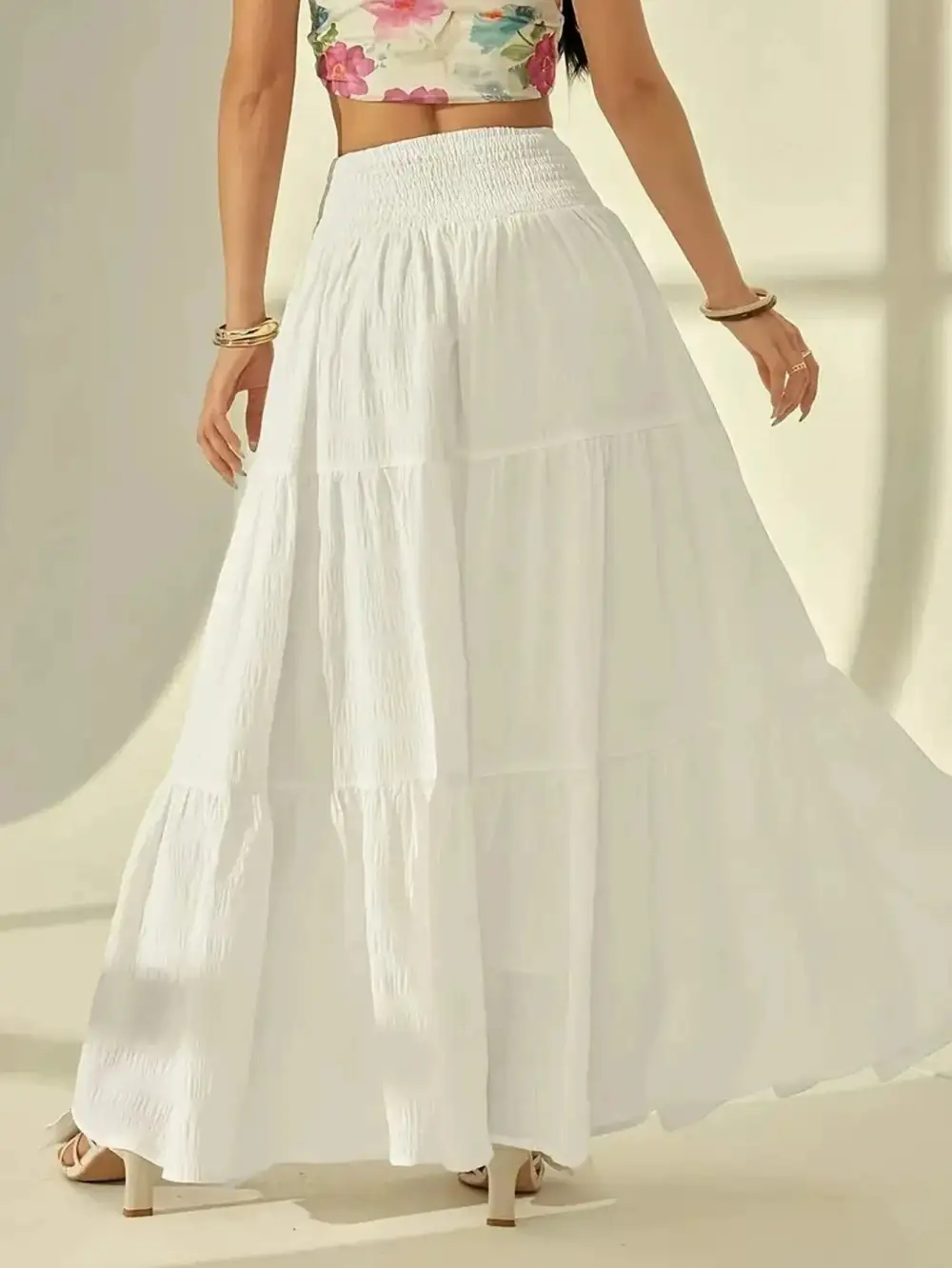Everyday Draped Maxi Skirt