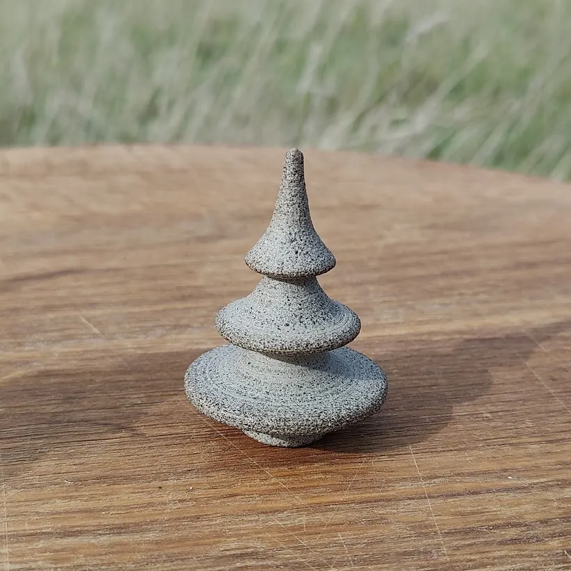 Raw Stoneware Tree Ornament